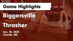 Biggersville  vs  Thrasher  Game Highlights - Jan. 20, 2023