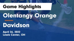 Olentangy Orange  vs Davidson  Game Highlights - April 26, 2022