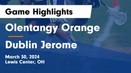 Olentangy Orange  vs Dublin Jerome  Game Highlights - March 30, 2024