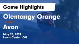 Olentangy Orange  vs Avon  Game Highlights - May 20, 2024
