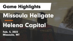 Missoula Hellgate  vs Helena Capital  Game Highlights - Feb. 5, 2022