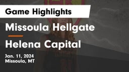 Missoula Hellgate  vs Helena Capital  Game Highlights - Jan. 11, 2024