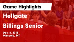 Hellgate  vs Billings Senior  Game Highlights - Dec. 8, 2018