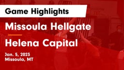 Missoula Hellgate  vs Helena Capital  Game Highlights - Jan. 5, 2023