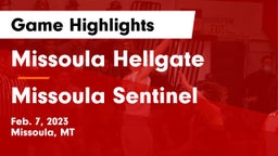 Missoula Hellgate  vs Missoula Sentinel  Game Highlights - Feb. 7, 2023