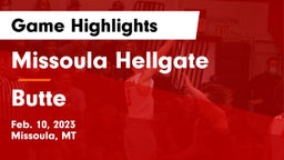 Missoula Hellgate  vs Butte  Game Highlights - Feb. 10, 2023