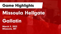 Missoula Hellgate  vs Gallatin  Game Highlights - March 9, 2023