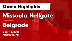 Missoula Hellgate  vs Belgrade  Game Highlights - Dec. 13, 2023