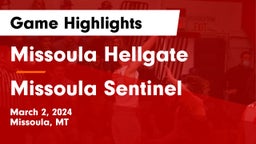 Missoula Hellgate  vs Missoula Sentinel  Game Highlights - March 2, 2024