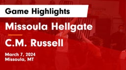 Missoula Hellgate  vs C.M. Russell  Game Highlights - March 7, 2024