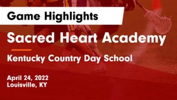 Sacred Heart Academy vs Kentucky Country Day School Game Highlights - April 24, 2022