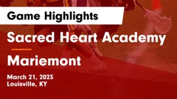 Sacred Heart Academy vs Mariemont  Game Highlights - March 21, 2023