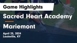 Sacred Heart Academy vs Mariemont  Game Highlights - April 25, 2024