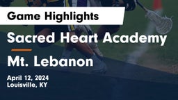 Sacred Heart Academy vs Mt. Lebanon  Game Highlights - April 12, 2024