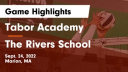 Tabor Academy  vs The Rivers School Game Highlights - Sept. 24, 2022