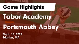 Tabor Academy vs Portsmouth Abbey  Game Highlights - Sept. 15, 2023