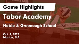 Tabor Academy vs Noble & Greenough School Game Highlights - Oct. 4, 2023