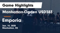 Manhattan-Ogden USD383 vs Emporia  Game Highlights - Jan. 14, 2020