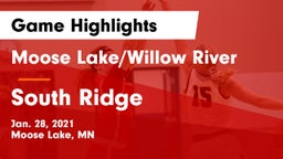 Moose Lake/Willow River  vs South Ridge Game Highlights - Jan. 28, 2021