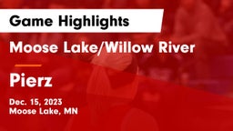 Moose Lake/Willow River  vs Pierz  Game Highlights - Dec. 15, 2023