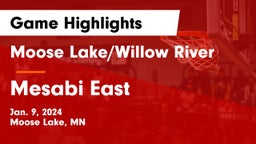 Moose Lake/Willow River  vs Mesabi East  Game Highlights - Jan. 9, 2024