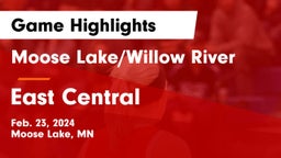 Moose Lake/Willow River  vs East Central  Game Highlights - Feb. 23, 2024