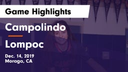 Campolindo  vs Lompoc  Game Highlights - Dec. 14, 2019