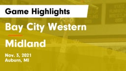 Bay City Western  vs Midland  Game Highlights - Nov. 3, 2021