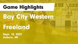 Bay City Western  vs Freeland  Game Highlights - Sept. 10, 2022
