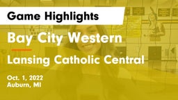 Bay City Western  vs Lansing Catholic Central Game Highlights - Oct. 1, 2022