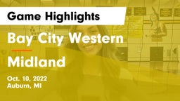 Bay City Western  vs Midland  Game Highlights - Oct. 10, 2022