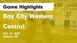 Bay City Western  vs Central  Game Highlights - Oct. 13, 2022