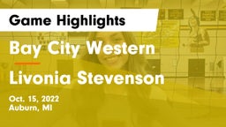 Bay City Western  vs Livonia Stevenson Game Highlights - Oct. 15, 2022