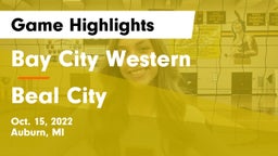 Bay City Western  vs Beal City  Game Highlights - Oct. 15, 2022