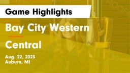 Bay City Western  vs Central  Game Highlights - Aug. 22, 2023