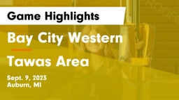 Bay City Western  vs Tawas Area  Game Highlights - Sept. 9, 2023