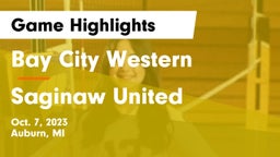 Bay City Western  vs Saginaw United Game Highlights - Oct. 7, 2023