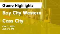 Bay City Western  vs Cass City  Game Highlights - Oct. 7, 2023