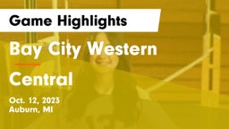 Bay City Western  vs Central  Game Highlights - Oct. 12, 2023