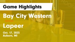 Bay City Western  vs Lapeer   Game Highlights - Oct. 17, 2023