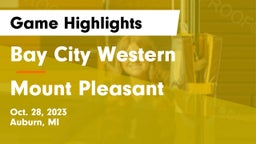 Bay City Western  vs Mount Pleasant Game Highlights - Oct. 28, 2023