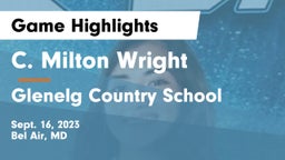 C. Milton Wright  vs Glenelg Country School Game Highlights - Sept. 16, 2023