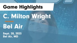 C. Milton Wright  vs Bel Air  Game Highlights - Sept. 28, 2023