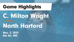 C. Milton Wright  vs North Harford  Game Highlights - Nov. 2, 2023