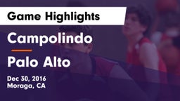 Campolindo  vs Palo Alto  Game Highlights - Dec 30, 2016