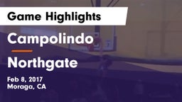 Campolindo  vs Northgate  Game Highlights - Feb 8, 2017