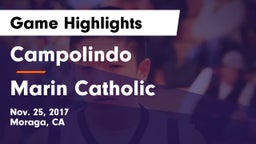 Campolindo  vs Marin Catholic  Game Highlights - Nov. 25, 2017
