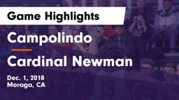Campolindo  vs Cardinal Newman  Game Highlights - Dec. 1, 2018