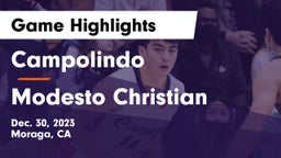 Campolindo  vs Modesto Christian  Game Highlights - Dec. 30, 2023