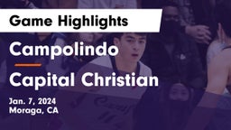 Campolindo  vs Capital Christian  Game Highlights - Jan. 7, 2024